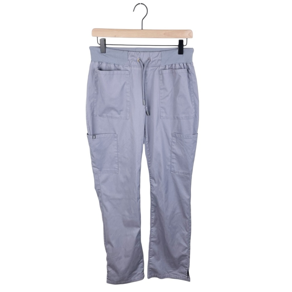 Jaanuu Drawstring 6 Pocket Scrub Pants Graphite Grey Women's Size Small J95110